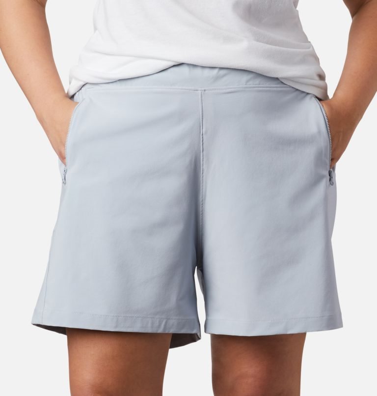 Women's Columbia PFG Tidal II Shorts Light Grey | Plus Size CA-S4C53